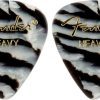 FENDER 351 SHAPE CLASSIC CELLULOID 12-PACK, ZEBRA, THIN