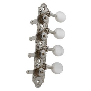 GROVER PROFESSIONAL MANDOLIN "A" STYLE NICKEL SET 8 4 + 4 ON PLATE W/  PEARLOID BUTTON