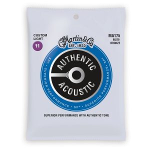 Martin MA175 Authentic Acoustic SP 80/20 Custom Light Guitar Strings