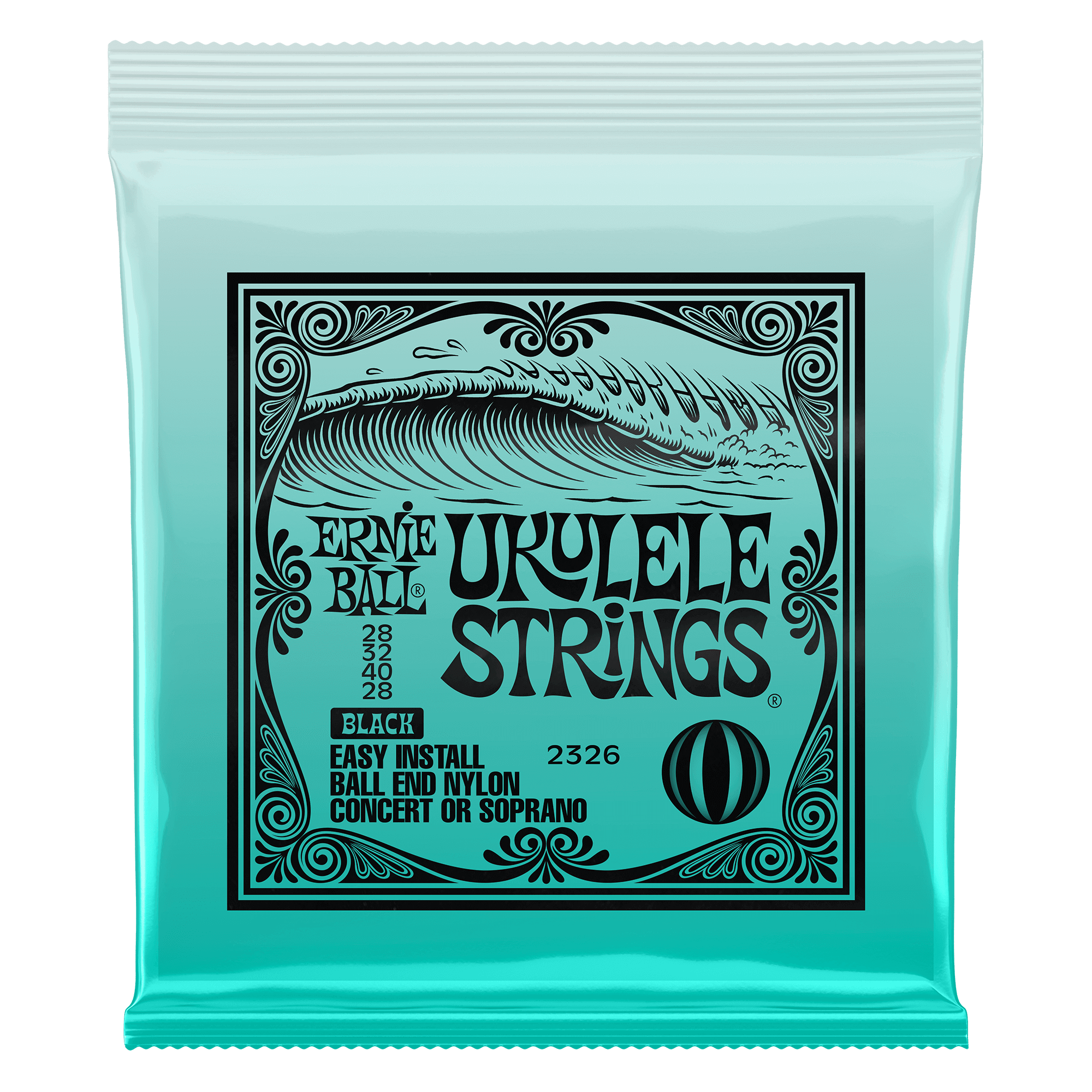 Ukulele Ball End Nylon Strings Black