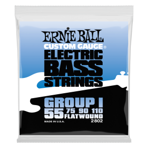 Flatwound Group I Electric Bass Strings - 55-110 Gauge