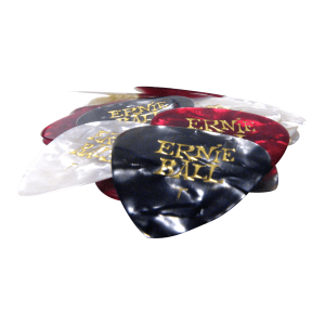Thin Assorted Color Pearloid Cellulose Picks bag of 24