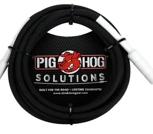 Pig Hog Cable - 1/4" TRS to 1/8" mini, 3ft
