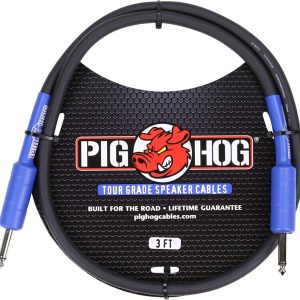 PHSC3 14 Gauge 1/4" Speaker Cable - 3ft