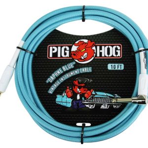 Pig Hog PCH10 Instrument Cable. 10' - Daphne Blue Right