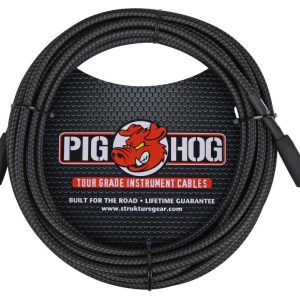 Pig Hog PCH20 Instrument Cable - Black Woven