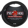 Pig Hog PCH10 Instrument Cable. 10' - Black Woven
