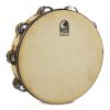 Toca Wood Tambourine, 9" Single Row with head