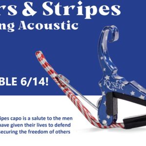 Kyser KG6  6 String Acoustic Guitar Capo - Stars & Stripes