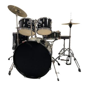 Perfekt Gear Full Size Complete Drum Set Black