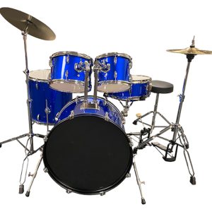 Perfekt Gear Full Size Complete Drum Set Blue