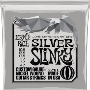 Ernie Ball John Mayer Silver Slinky Nickel Wound Electric Guitar Strin