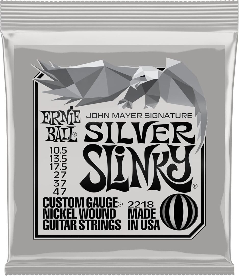 Ernie Ball John Mayer Silver Slinky Nickel Wound Electric Guitar Strin