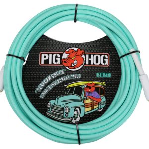 Pig Hog PCH20 Instrument Cable - Seafoam Green