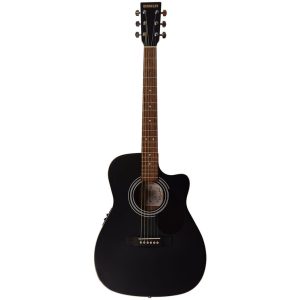Berkeley Concert Acoustic / Electric Cutaway Guitar Black