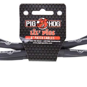 Pig Hog PHLIL6 Lil Pigs Patch Cables. 6" (4 Pack)