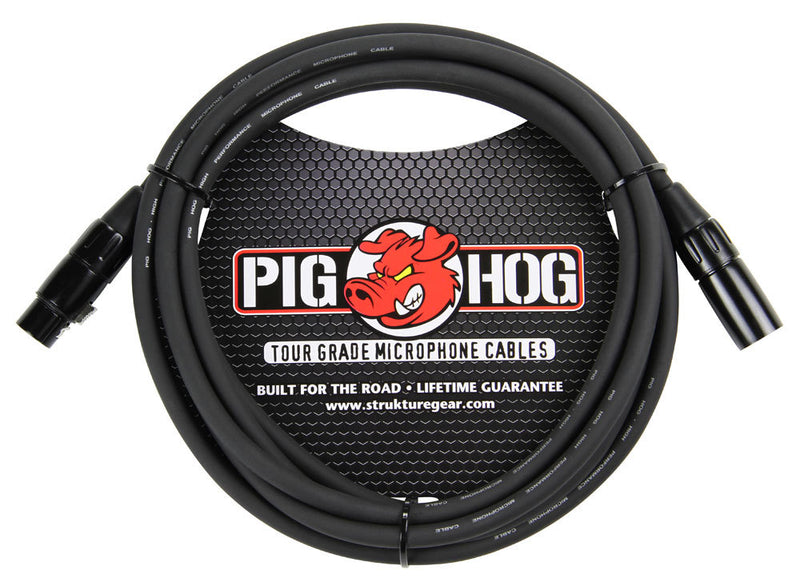 Pig Hog PHM High Performance 8mm XLR Microphone Cable - 15'