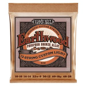 Ernie Ball 2152 Earthwood Phosphor Bronze Acoustic Guitar Strings - .0