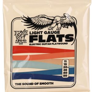 Ernie Ball EB2580 Flatwound Electric Guitar Strings - .011-.050, Light