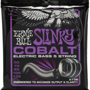 Ernie Ball Power Slinky Cobalt Electric Bass Guitar Strings - .050-.13
