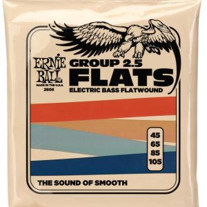 Ernie Ball 2805 Flatwound Long-scale Electric Bass Guitar Strings, .04