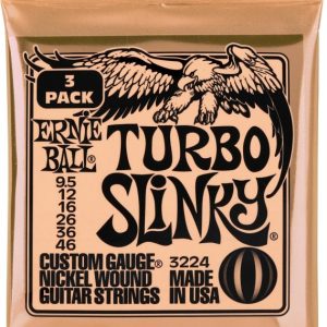 Ernie Ball 3224 Turbo Slinky Nickel Wound Electric Guitar Strings - .0
