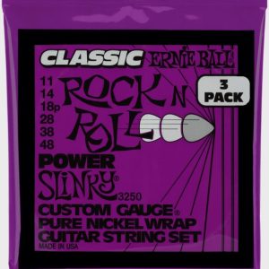 Ernie Ball 3250 Power Slinky Classic Rock N Roll Electric Guitar Strin