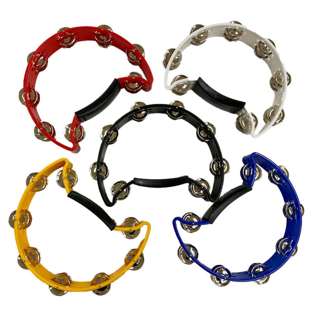 Perfekt Gear Hand-Held Half-Moon Tambourine - Yellow
