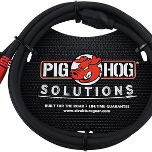 Pig Hog 3' 3.5mm Stereo to Dual 1/4" Mono (Male) Breakout Cable