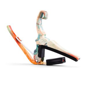 Kyser x Gopherwood Quick-Change Acoustic Guitar Capo Indigo Dyeing