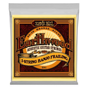 Earthwood 5-String Banjo Frailing Loop End 80/20 Bronze Acoustic Guita
