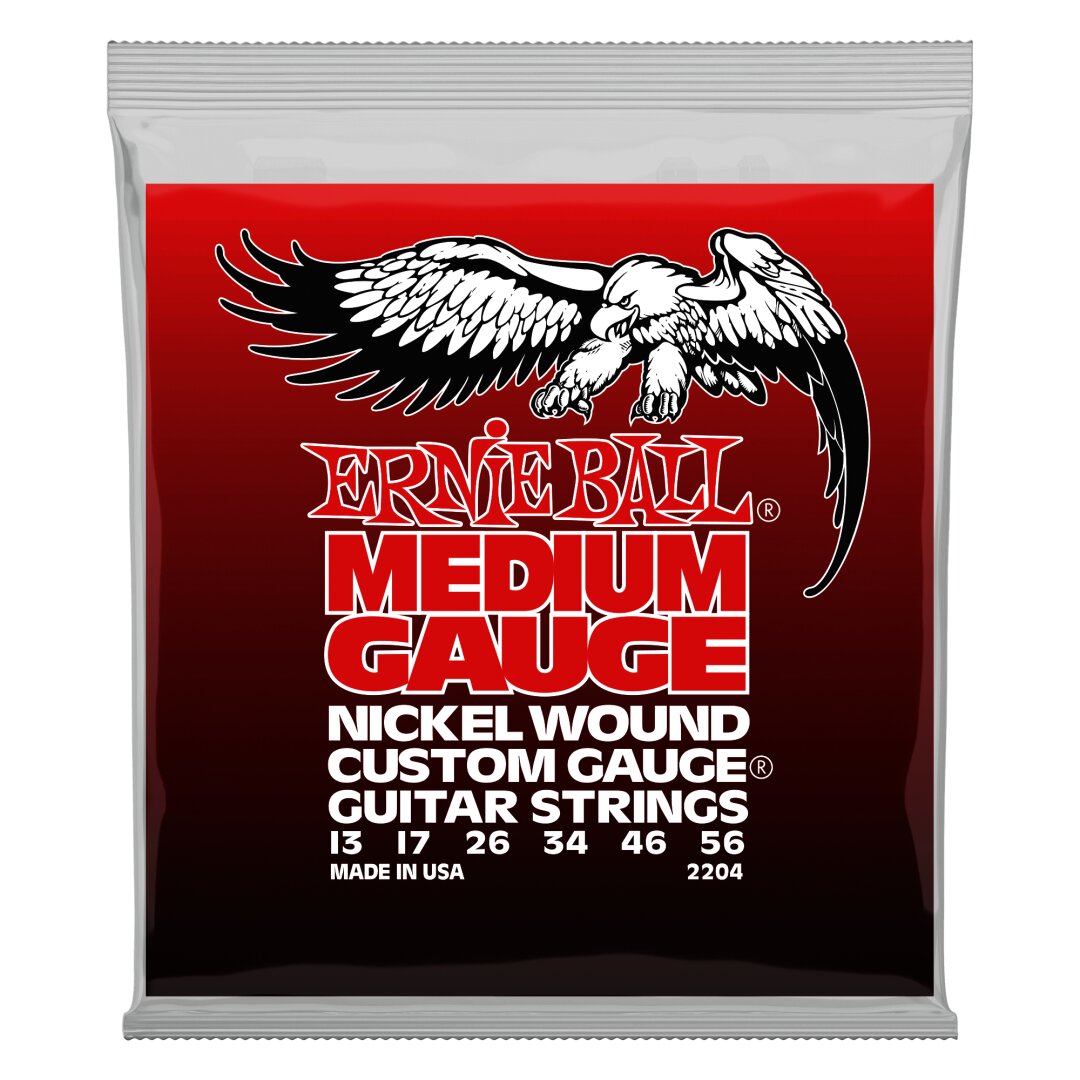 Medium Nickel Wound w/ wound G Electric Guitar Strings - 13-56 Gauge