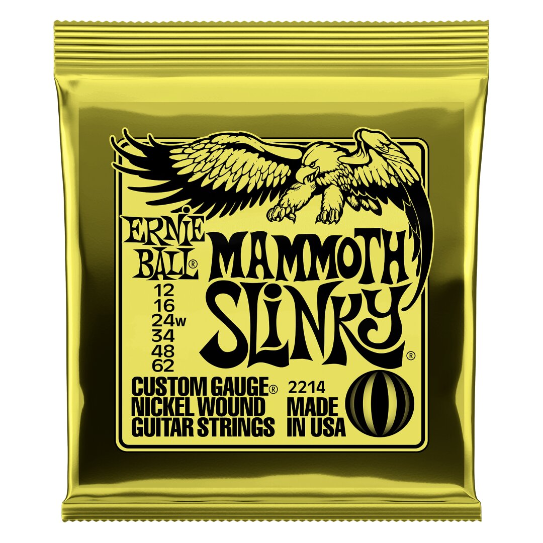 Mammoth Slinky Nickel Wound Electric Guitar Strings - 12-62 Gauge