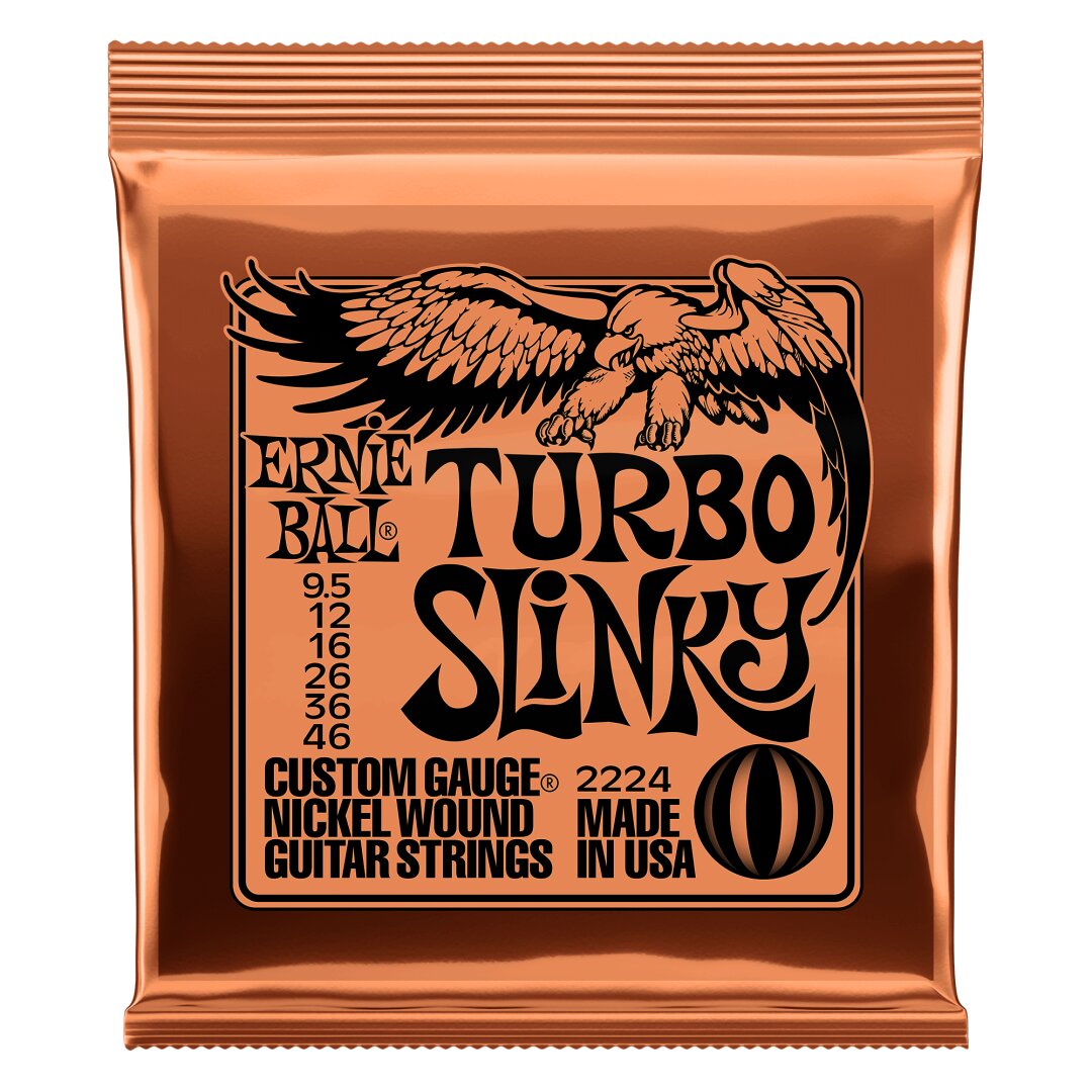 Turbo Slinky Nickel Wound Electric Guitar Strings 9.5 - 46 Gauge