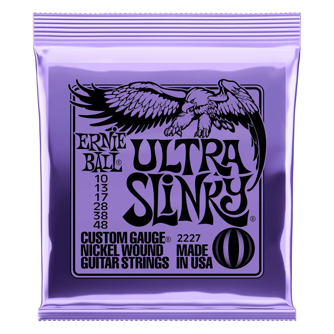 Ultra Slinky Nickel Wound Electric Guitar Strings - 10-48 Gauge