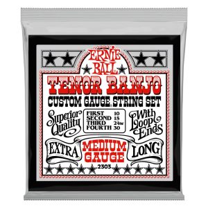 Medium Loop End Stainless Steel Tenor Banjo Guitar Strings - 10-30 Gau