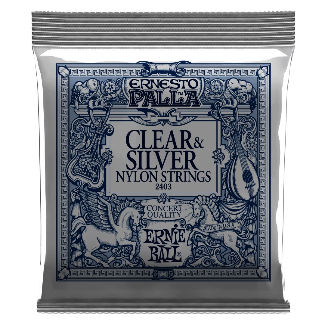 Ernesto Palla Clear & Silver Nylon Classical Guitar Strings