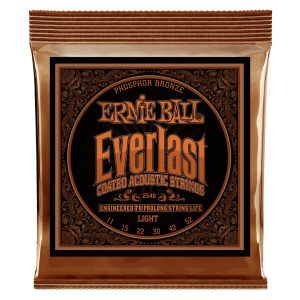 Everlast Light Coated Phosphor Bronze Acoustic Guitar Strings - 11-52