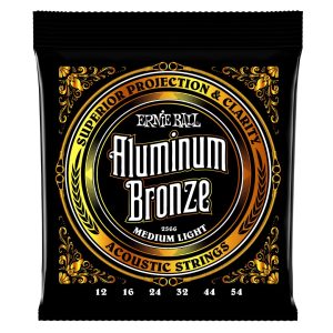 Medium Light Aluminum Bronze Acoustic Guitar Strings - 12-54 Gauge