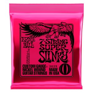 Super Slinky 7-String Nickel Wound Electric Guitar Strings - 9-52 Gaug