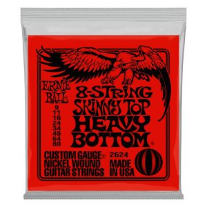Skinny Top Heavy Bottom Slinky 8-String Electric Guitar Strings - 9-80