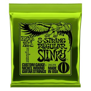 Regular Slinky 8-String Nickel Wound Electric Guitar Strings - 10-74 G