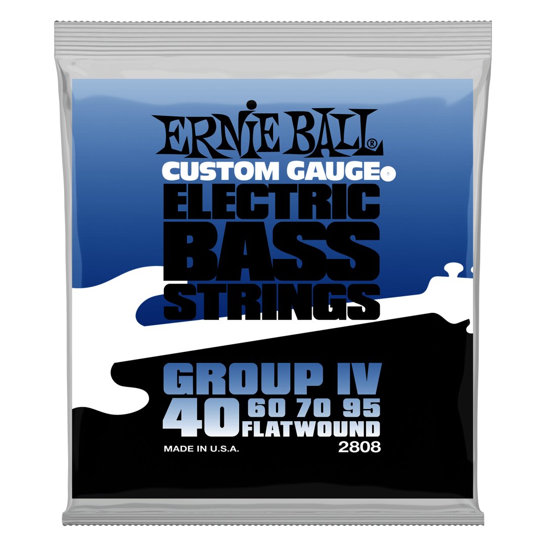 Flatwound Group IV Electric Bass Strings - 40-95 Gauge