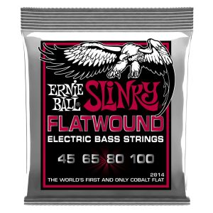 Super Slinky Flatwound Electric Bass Strings - 45-100 Gauge