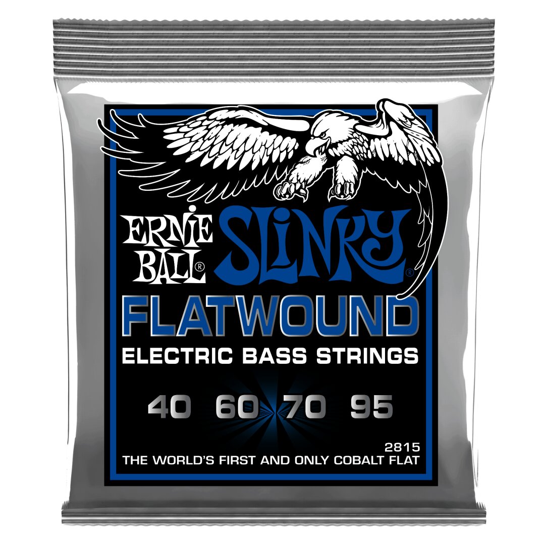 Extra Slinky Flatwound Electric Bass Strings - 40-95 Gauge