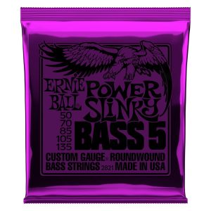 Power Slinky 5-String Nickel Wound Electric Bass Strings - 50-135 Gaug