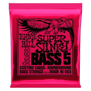 Super Slinky 5-String Nickel Wound Electric Bass Strings - 40-125 Gaug
