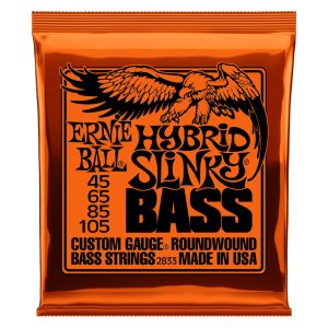 Hybrid Slinky Nickel Wound Electric Bass Strings - 45-105 Gauge