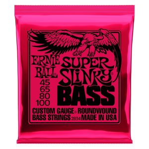 Super Slinky Nickel Wound Electric Bass Strings - 45-100 Gauge