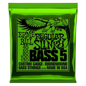 Regular Slinky 5-String Nickel Wound Electric Bass Strings - 45-130 Ga